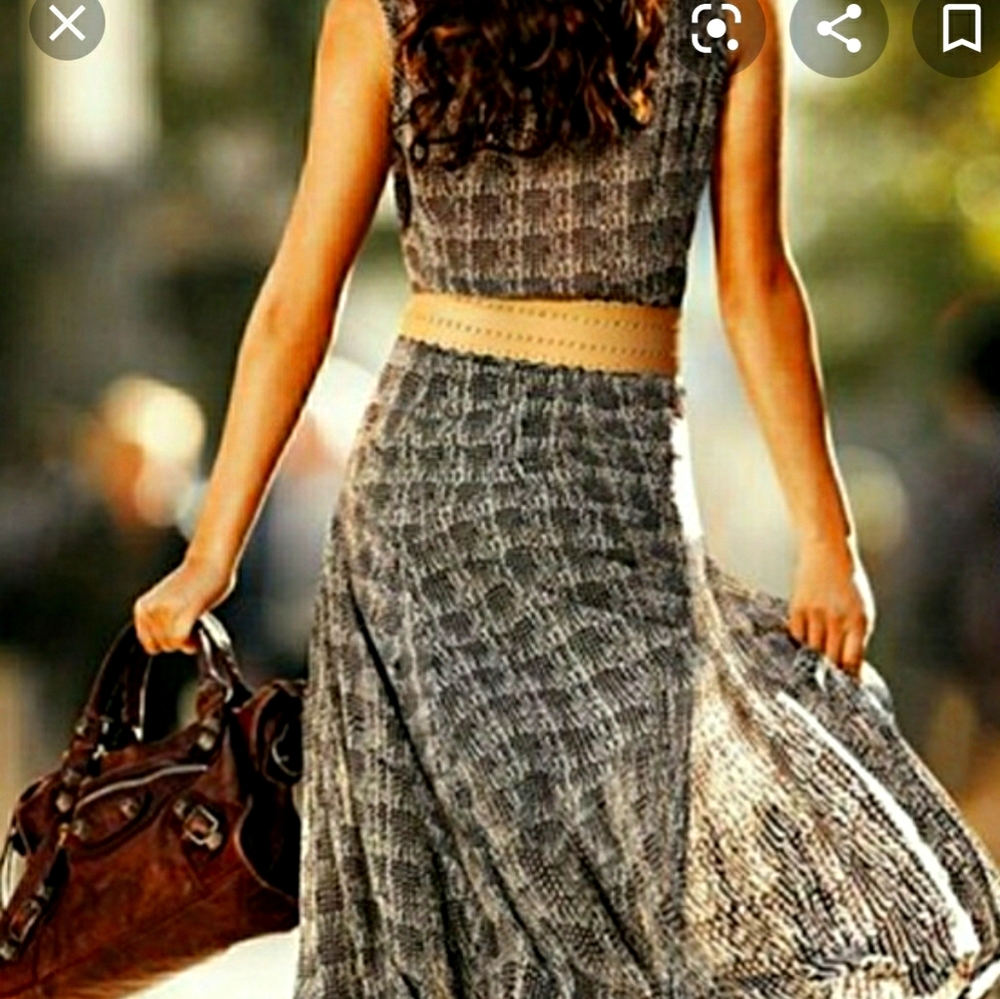 Nwt Cabi Lattice belt bisque leather